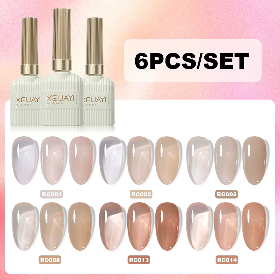 XEIJAYI 6 pièces 15Ml ensemble de vernis à ongles Gel parfait pour tremper