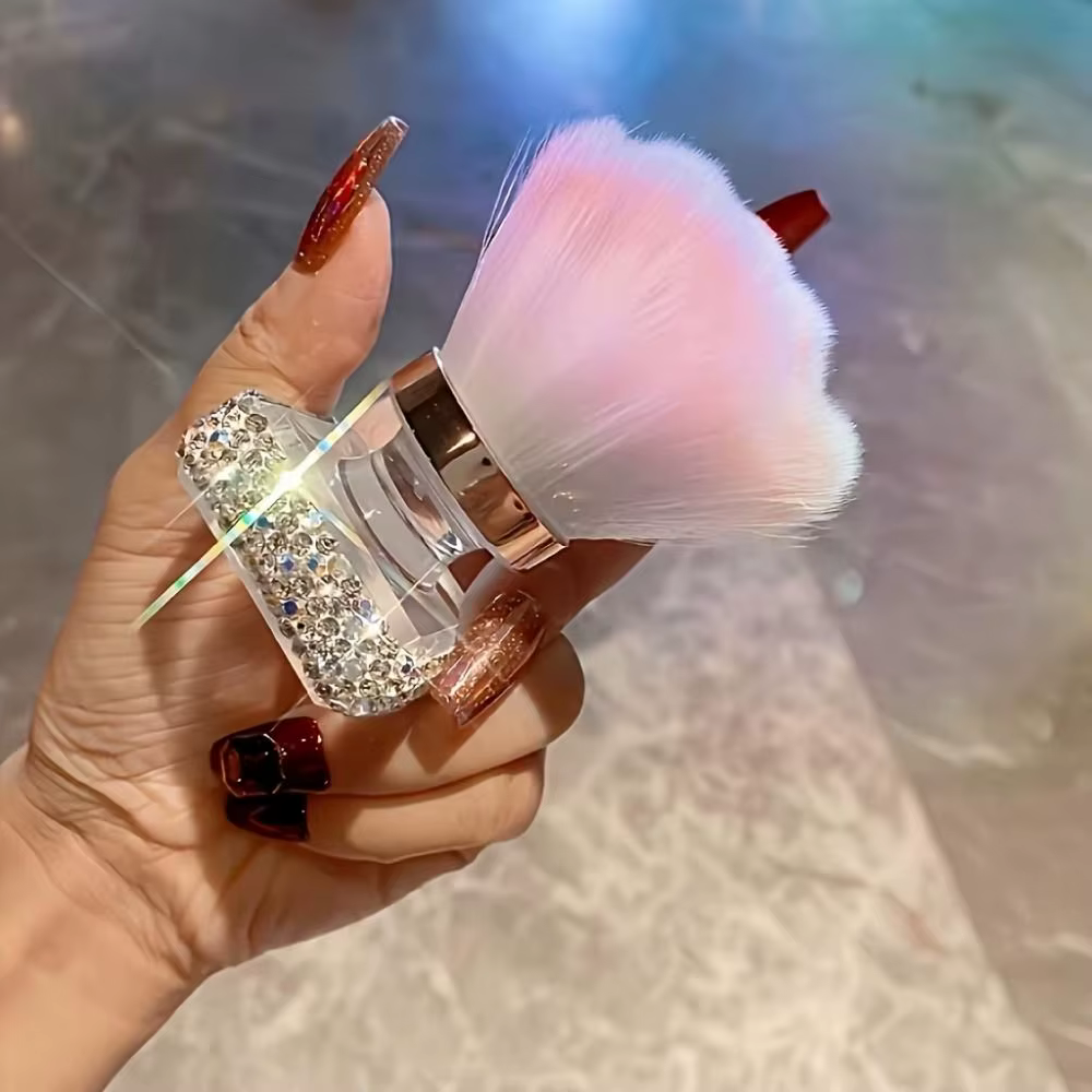 Brosse de nettoyage pour ongles en forme de rose