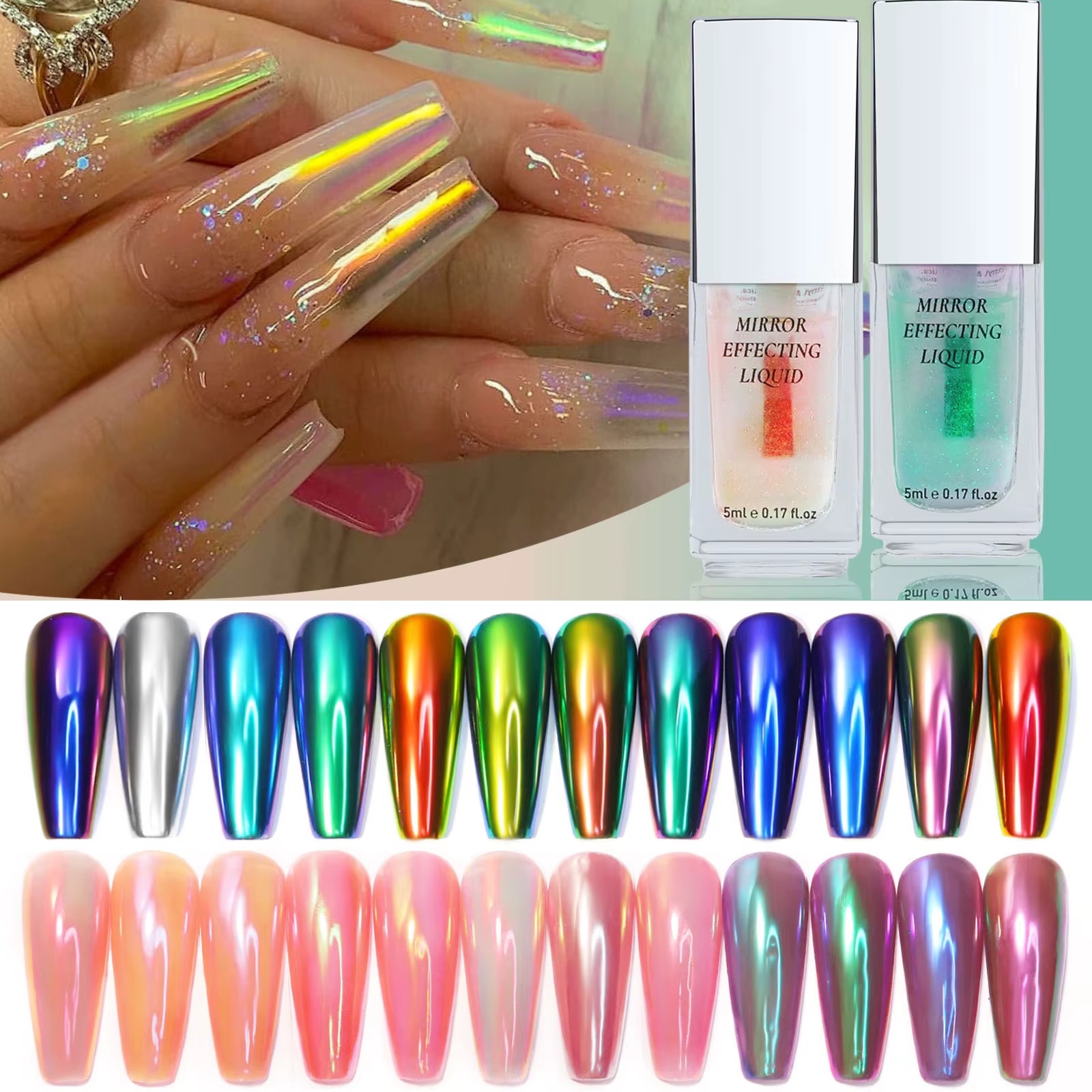 Poudre magique chromé Aurora 5ml