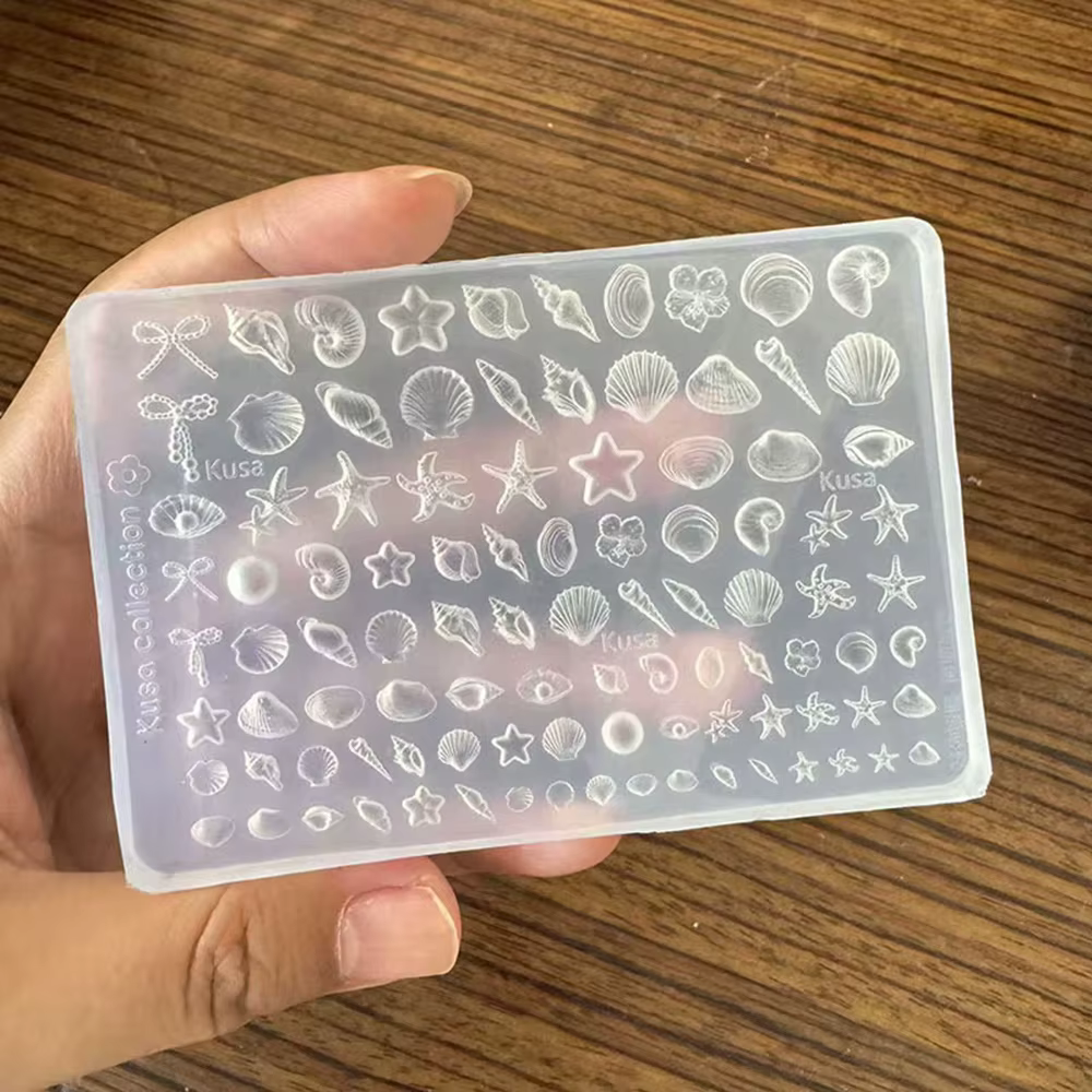 Moule en silicone pour nail art sur le thème de la mer