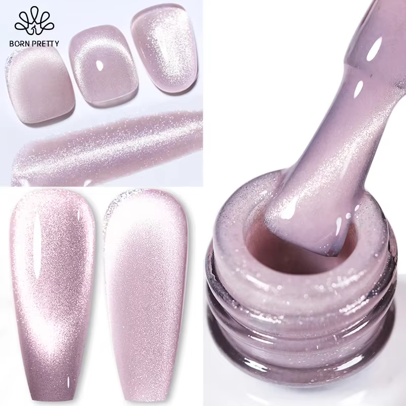 BORN PRETTY – vernis à ongles Gel magnétique chat bleu mer