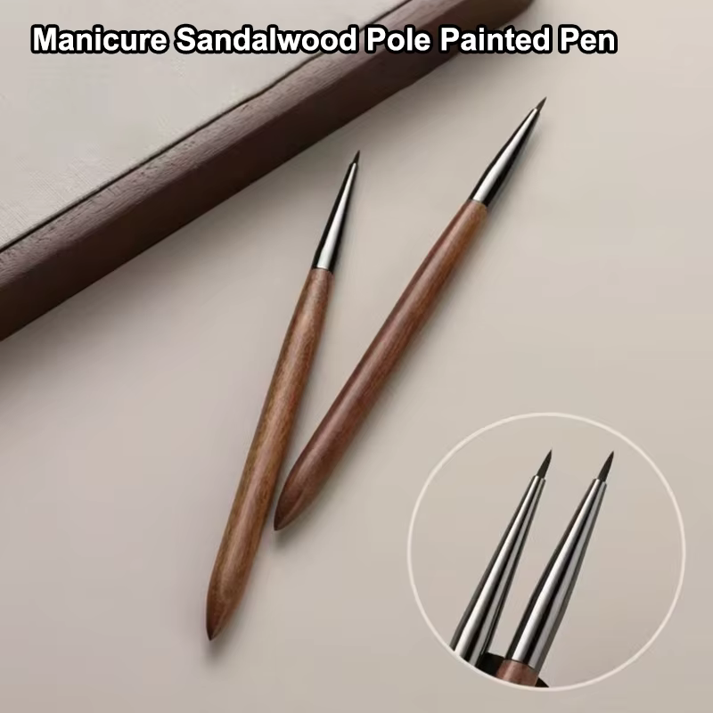 Stylo à Gel UV pour ongles en bois de santal