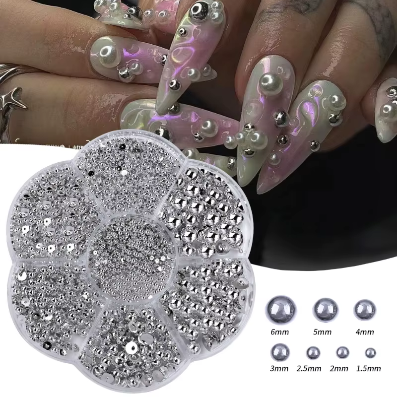 Demi perles Art embellissements manucure bricolage artisanat pour vos ongles livraison directe