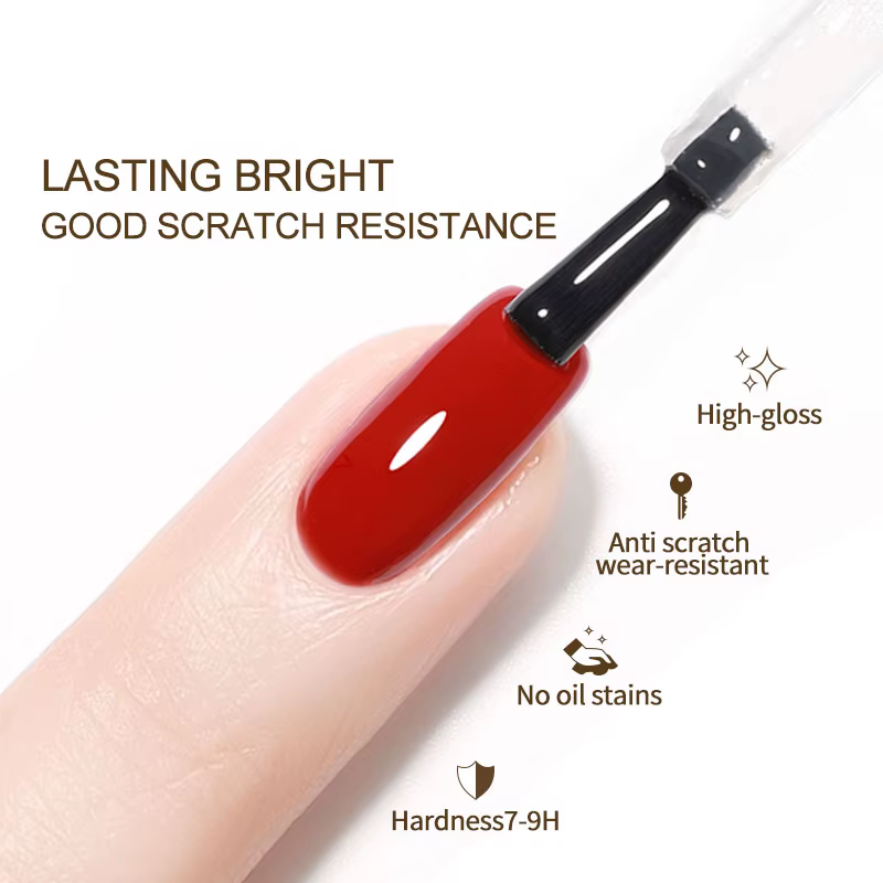 Clou Beaute couche de finition en velours mat vernis Semi-permanent Base en caoutchouc solide sans acide