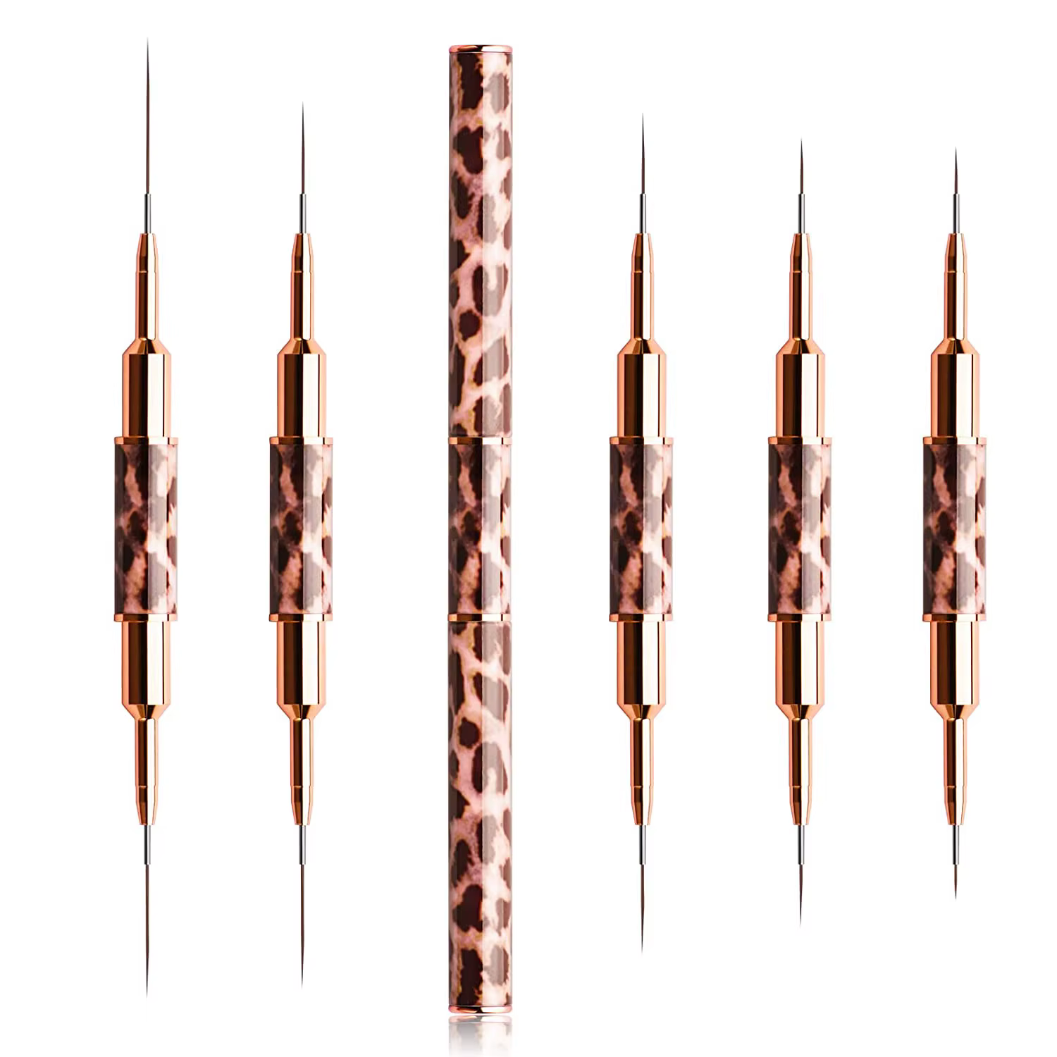 Pinceaux pour Nail Art imprimés léopard