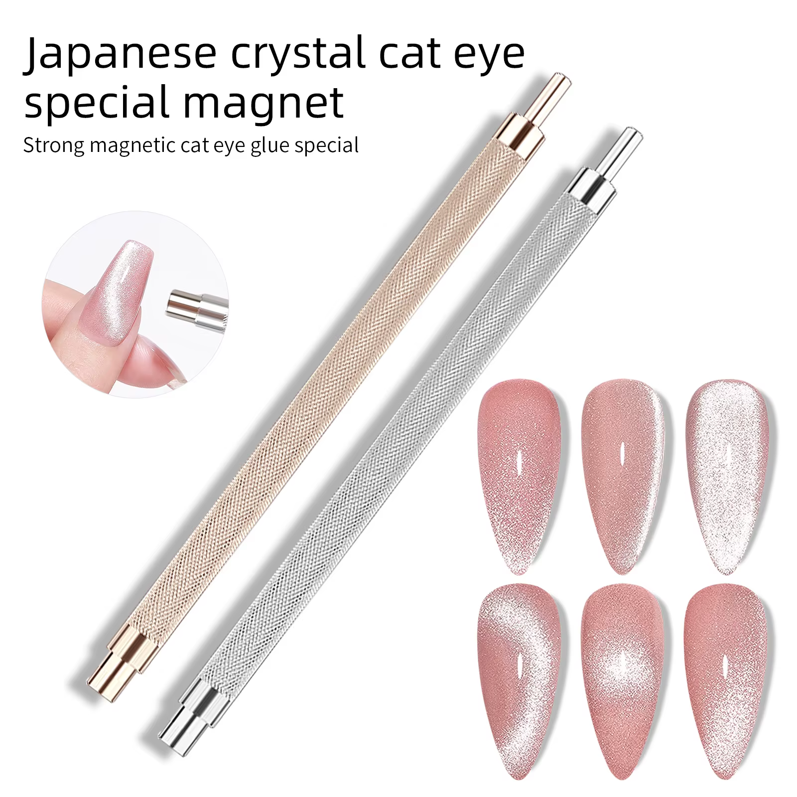 Aimants pour Nail Art, or et argent