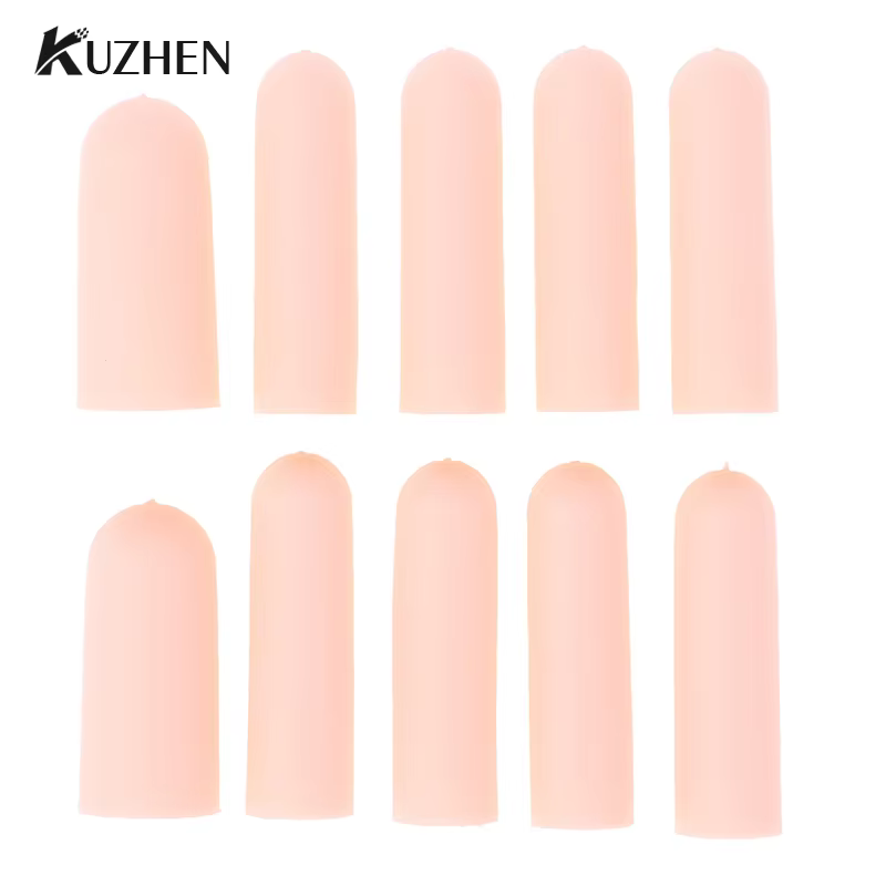 Gants de protection en silicone pour doigts, 10 pièces