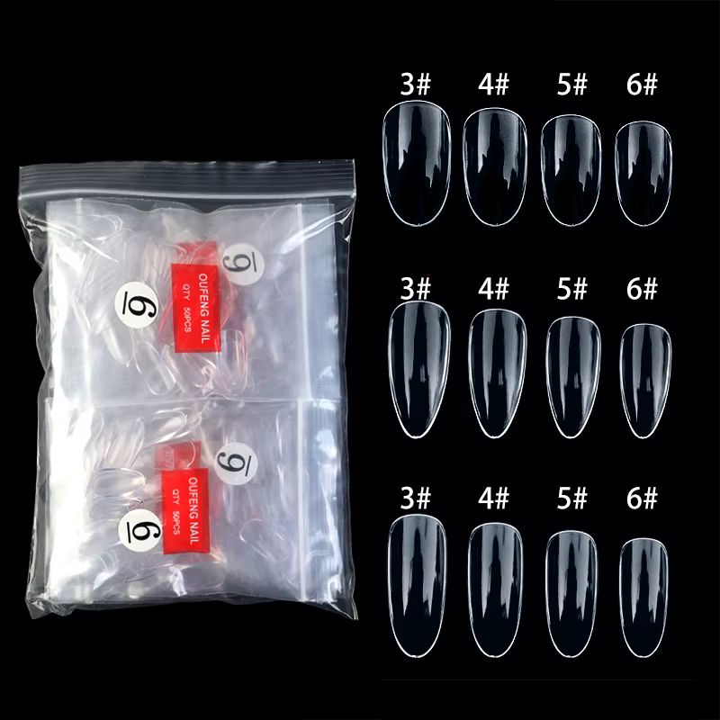500 pcs/pack pratique faux ongles taille unique 3 4 5 6 clair couleur naturelle