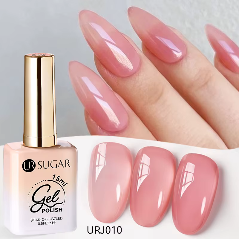 UR SUGAR 15ML Vernis à ongles gel rose glacé UV LED