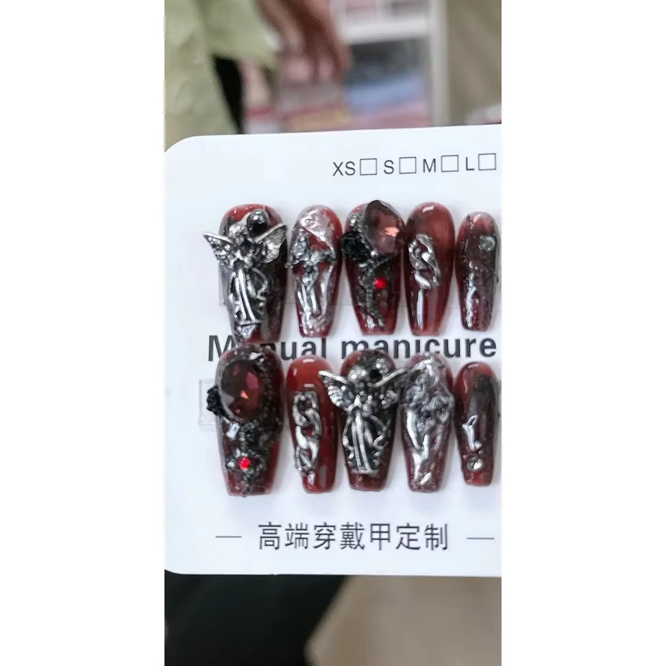 Faux ongles portables faits à la main