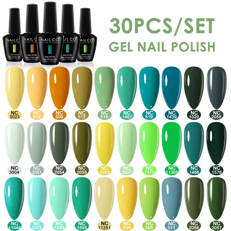 NAILCO – Kit de vernis à ongles en gel hybride semi-permanent