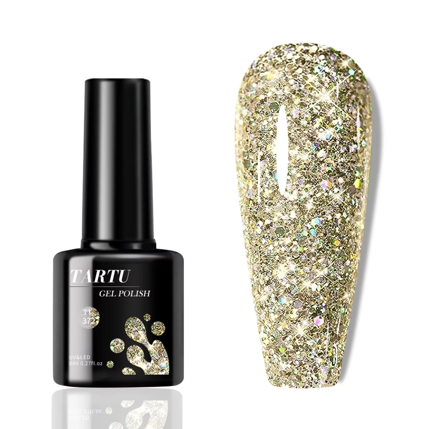 Vernis à ongles Gel coloré à paillettes