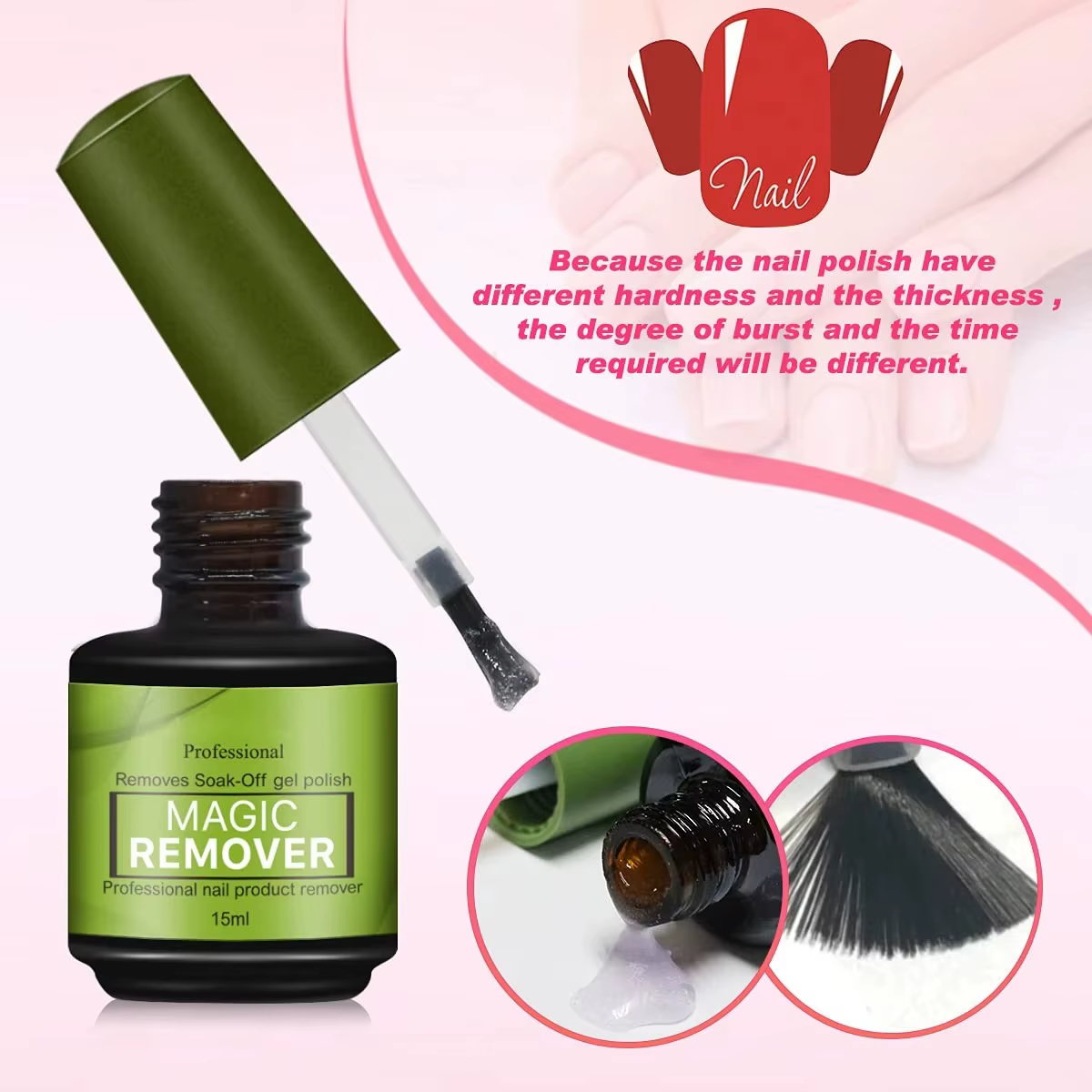 Dissolvant de vernis à ongles Gel magique