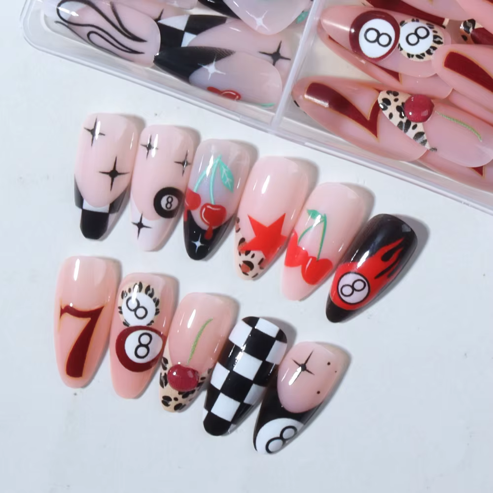 Faux ongles en acrylique à presser