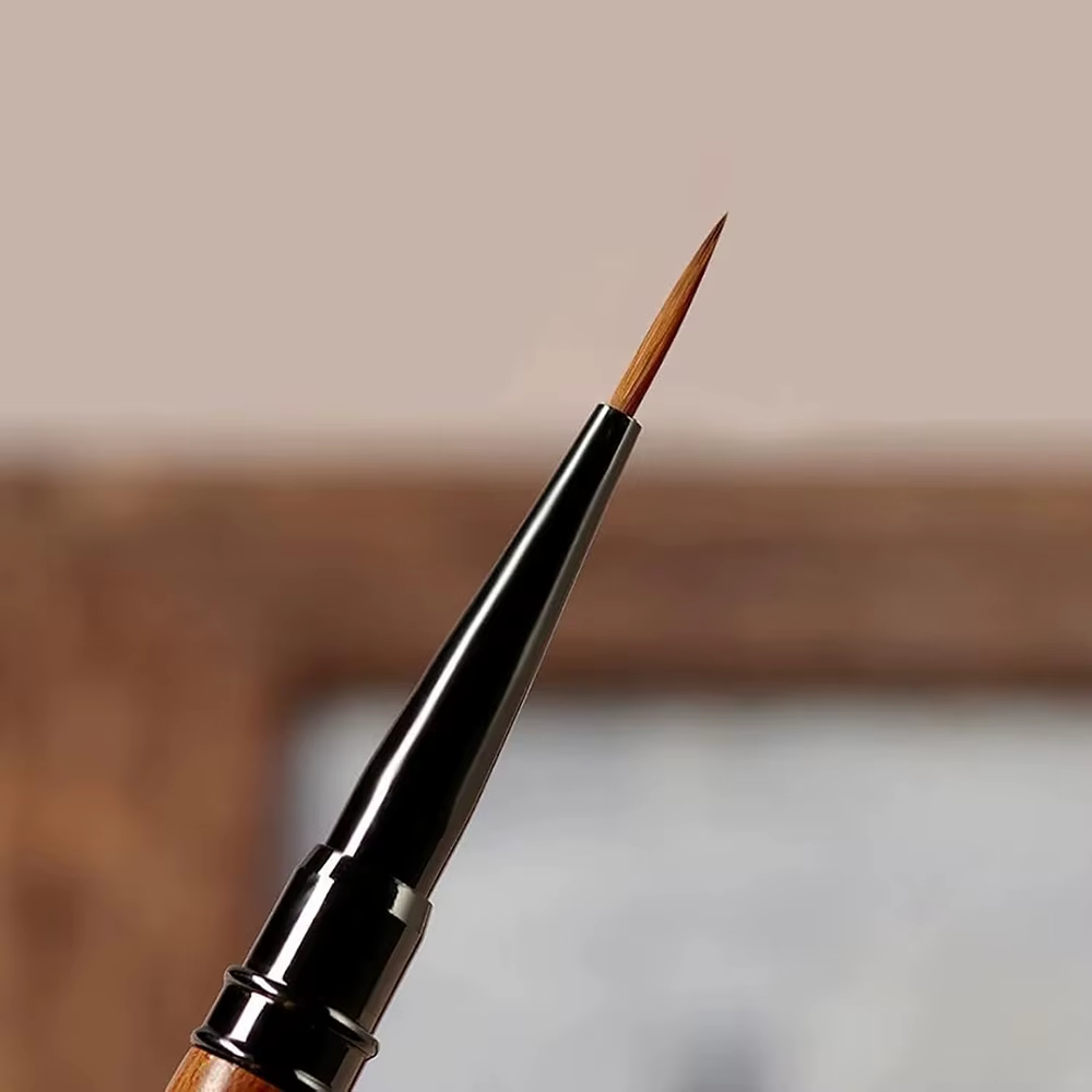 Pinceau à ongles triangulaire de précision pour motifs 3D
