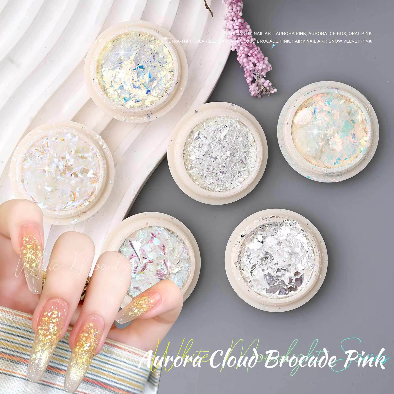 2025 Nail Art décoration Super paillettes