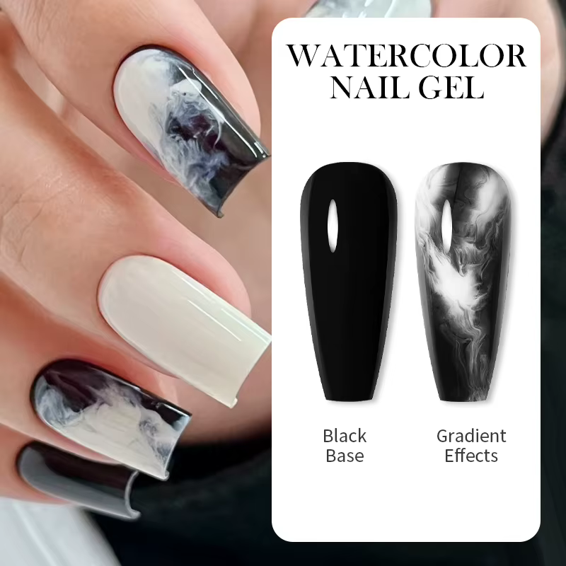 BORN PRETTY aquarelle encre à ongles blanc vernis