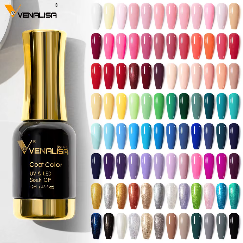 Venalisa TPO gratuit trempé couche de finition vernis à ongles Gel platine