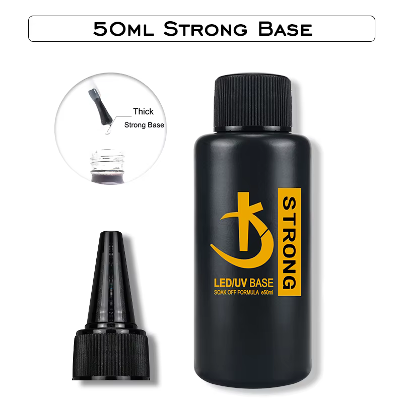 KODI JYJ 50ml Gel de Base en caoutchouc fort vernis Semi-permanents Super lumineux sans lingette couche de finition y