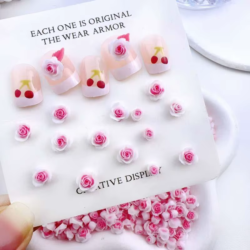 Breloques à ongles en résine pour manucure