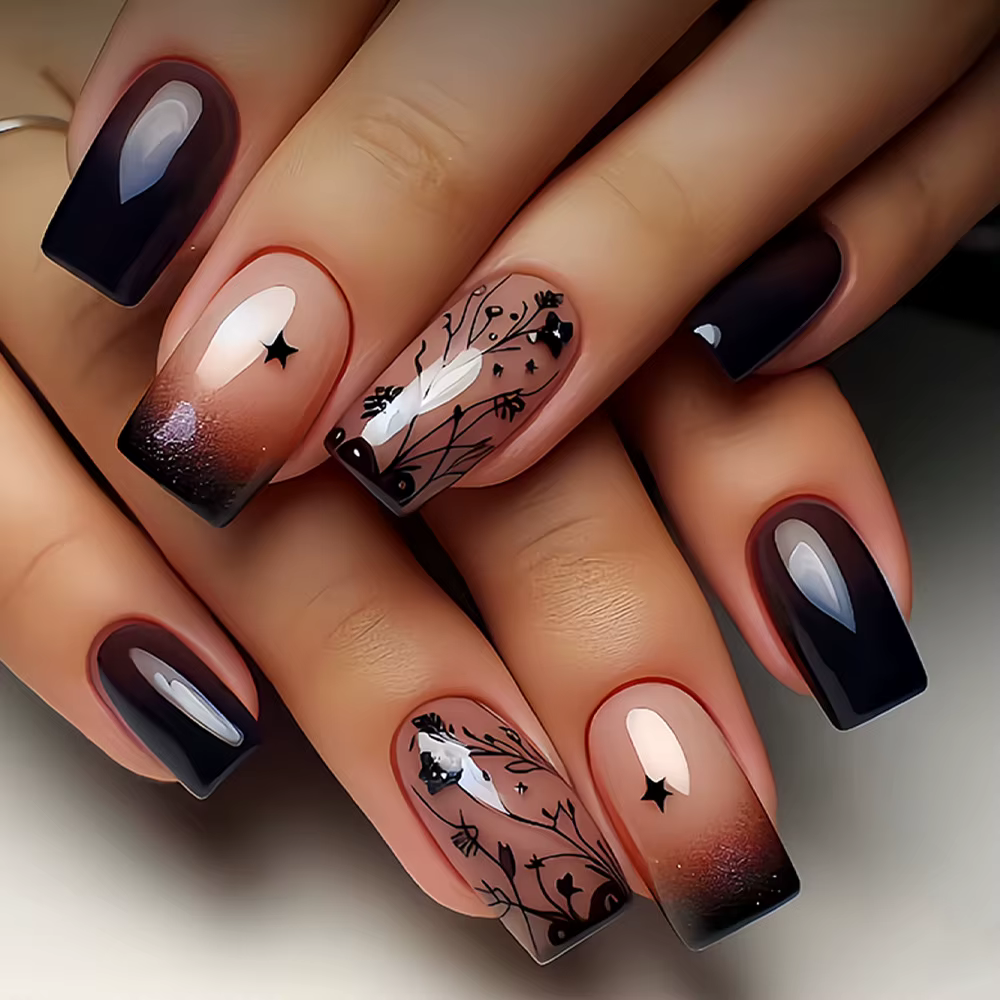 Faux ongles moyens pour femmes et filles