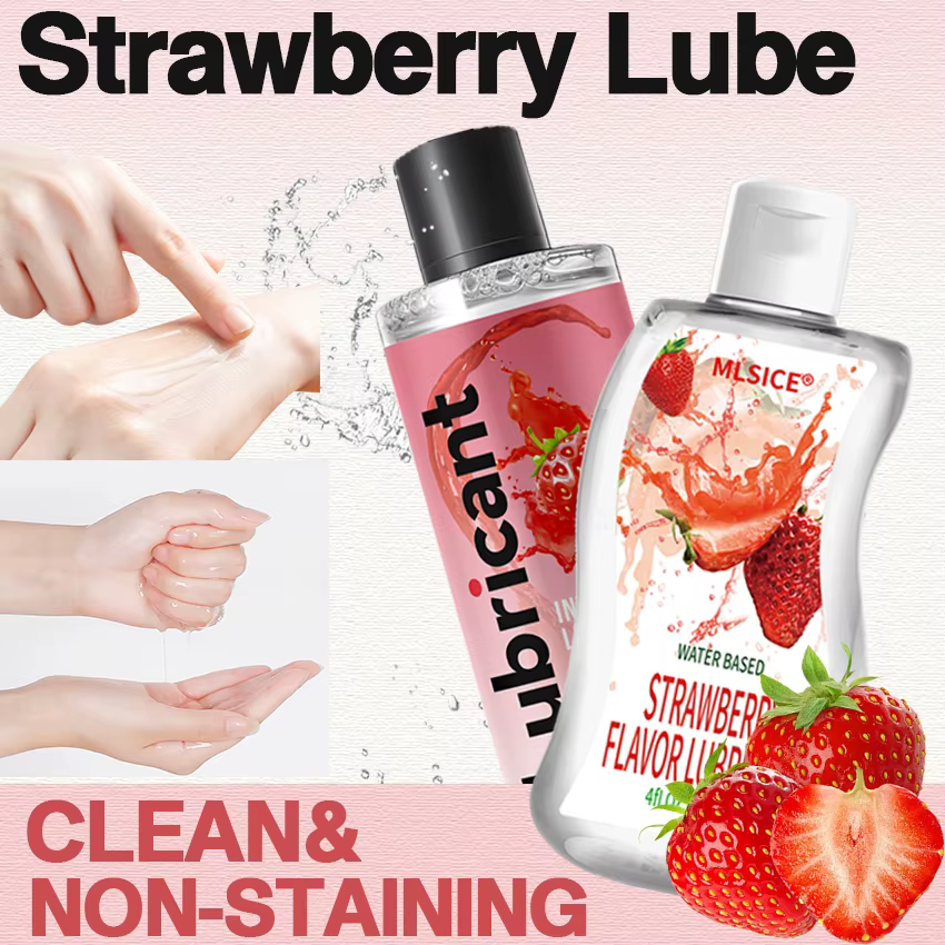 Lubrification soluble dans l'eau aux fruits, Gel à base d'eau, lubrifiant, sexe intime pour adultes, hommes et femmes, corps Gay, parfum de fraise Sexy