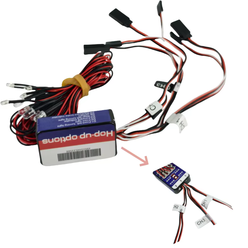 Kit de feux de freinage clignotants à LED simulés pour modèle RC 12 LED, accessoires de remplacement pour voiture tout-terrain à l'échelle 1/10