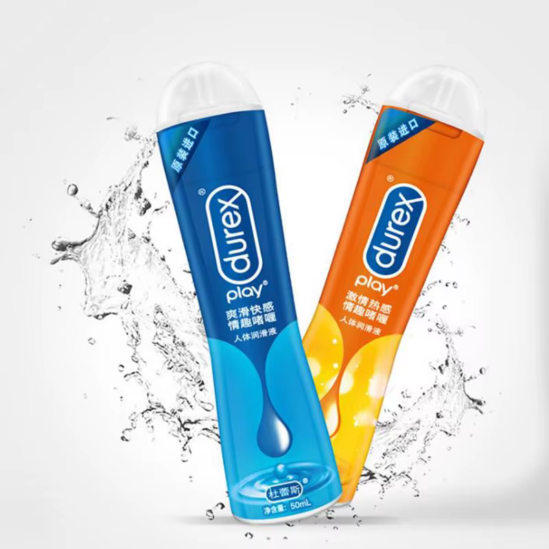 Lubrifiant Intense Durex 50ml à la Fraise, à Base d'Eau, pour Jouets Sexuels, Massage Anal et Vaginal, Gel Lubrifiant pour Orgasme Adulte