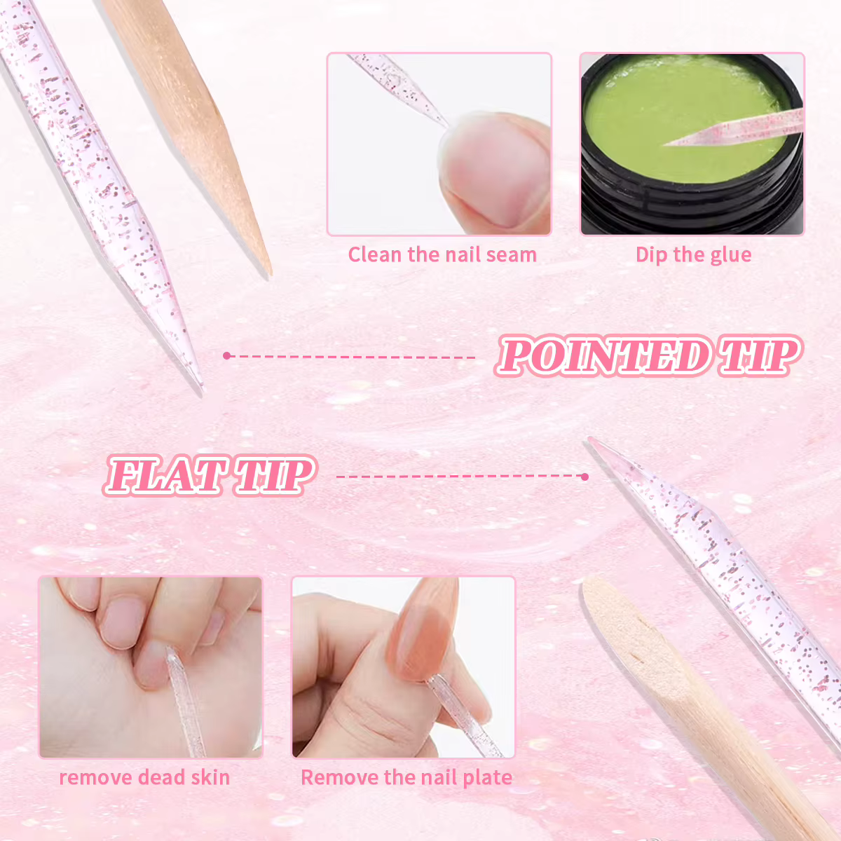 Ensemble d'outils pour ongles 5 pièces