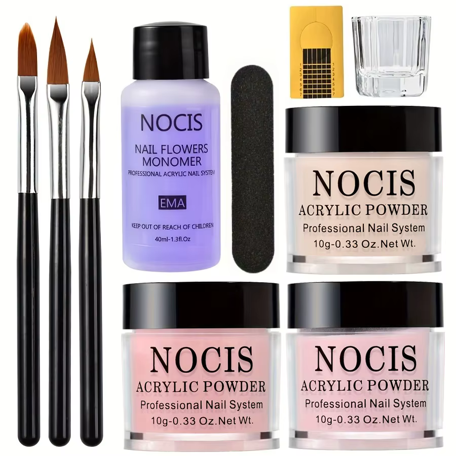 Poudre acrylique pour ongles et monomère liquide