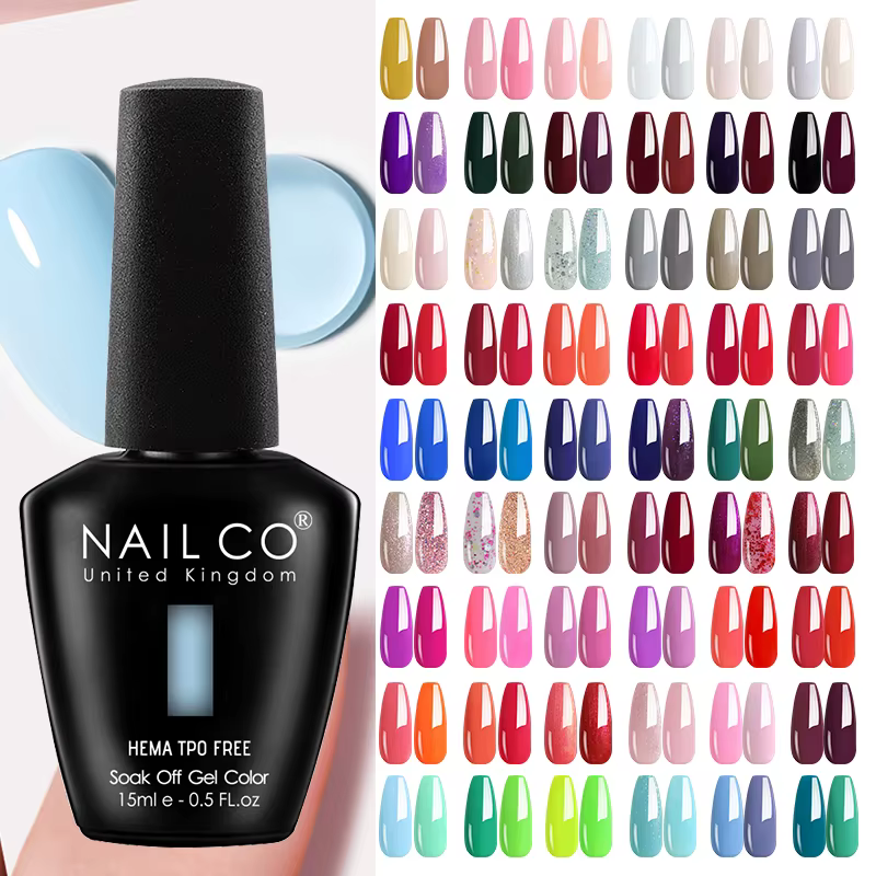 NAILCO Gel Colors Vernis Semi-Permanent Sans TPO/HEMA UV pour Ongles