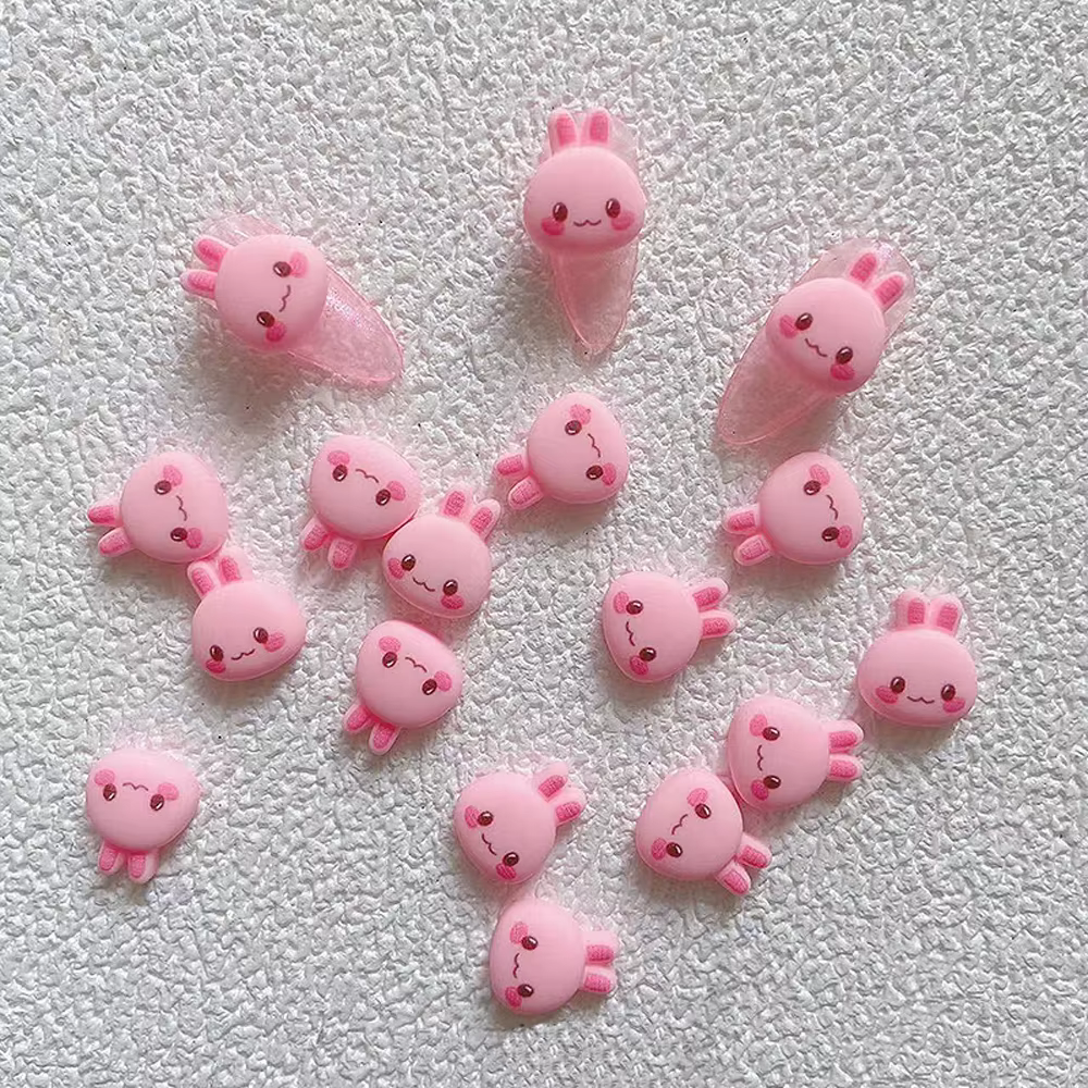 Breloques 3D en forme de lapin pour Nail Art