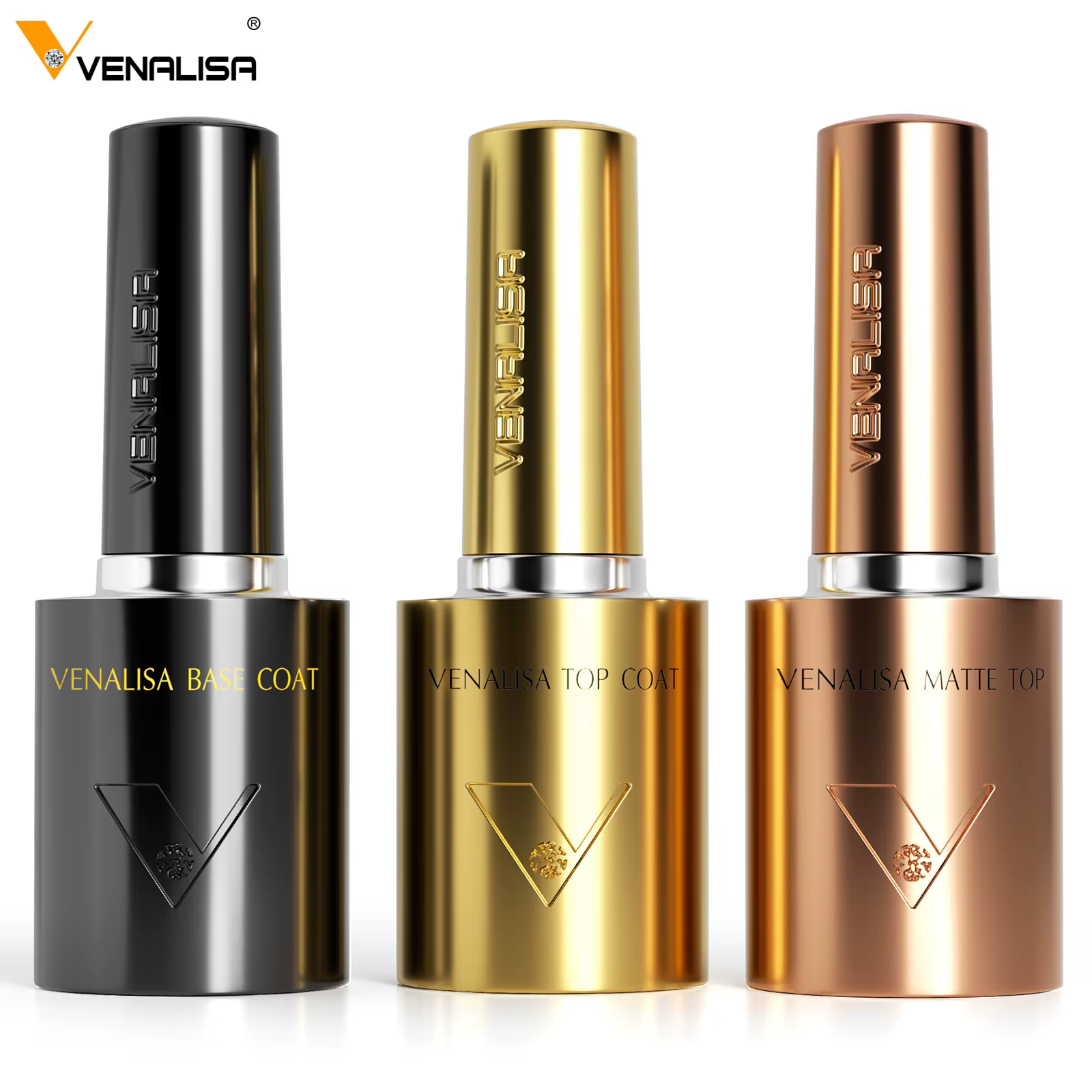 VENALISA 1 pièces 10/60ml Gel Base haut mat manteau ongles vernis brillant TPO/HEMA gratuit longue durée LED UV bricolage Salon manucure pour les femmes