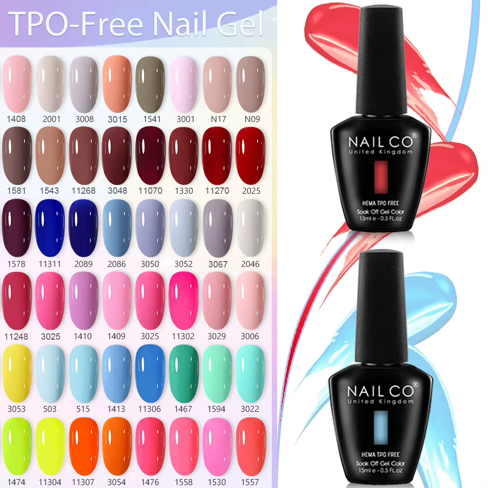 NAILCO couleur de printemps Gel pour ongles sans TPO 15ml vernis Gel pour Nail Art tremper