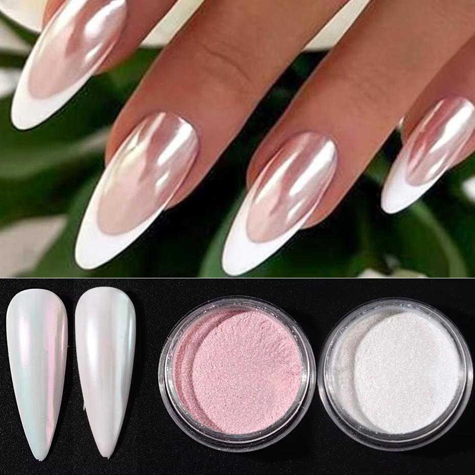 Ensemble de 10 pièces de poudre à tremper sirène pour ongles