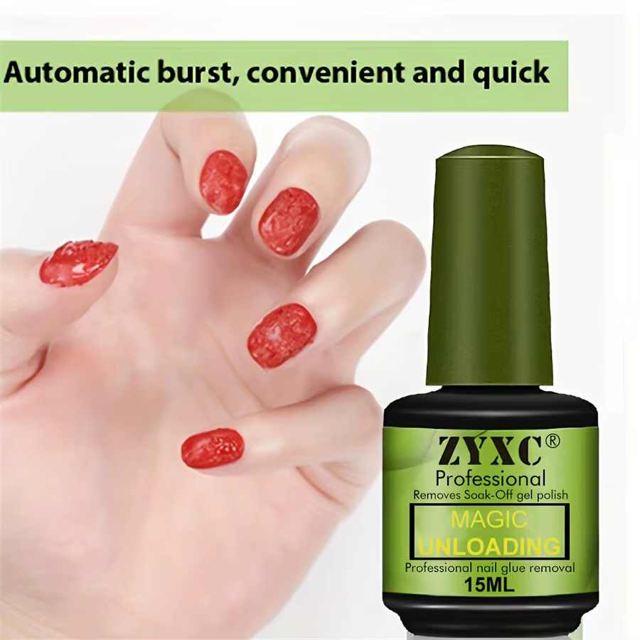 15ml vernis magique colle Nail Art manucure Gel facile à enlever synthétique pointe d'ongle nettoyage dissolvant Gel