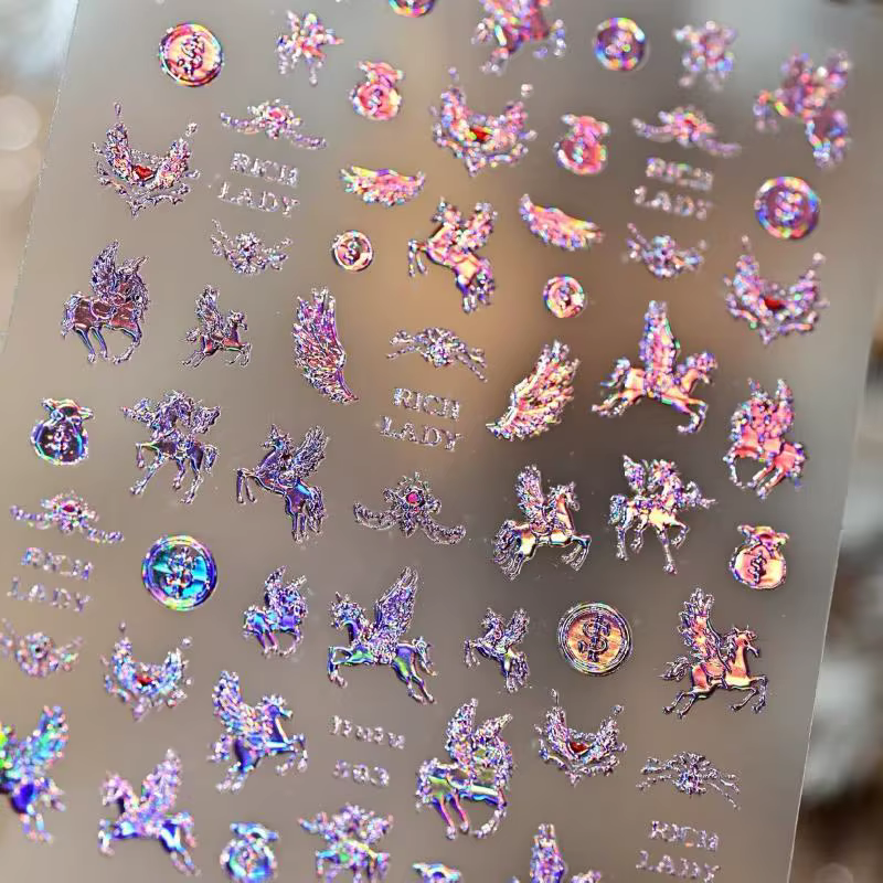 Autocollants pour ongles de luxe léger