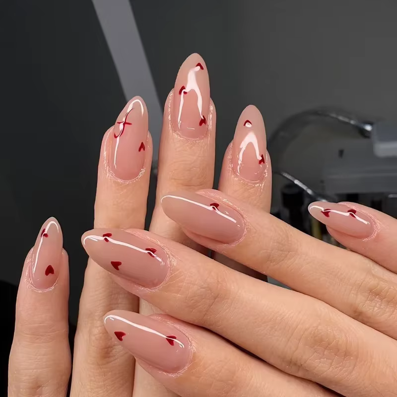 Faux ongles Sweet Love avec dégradé