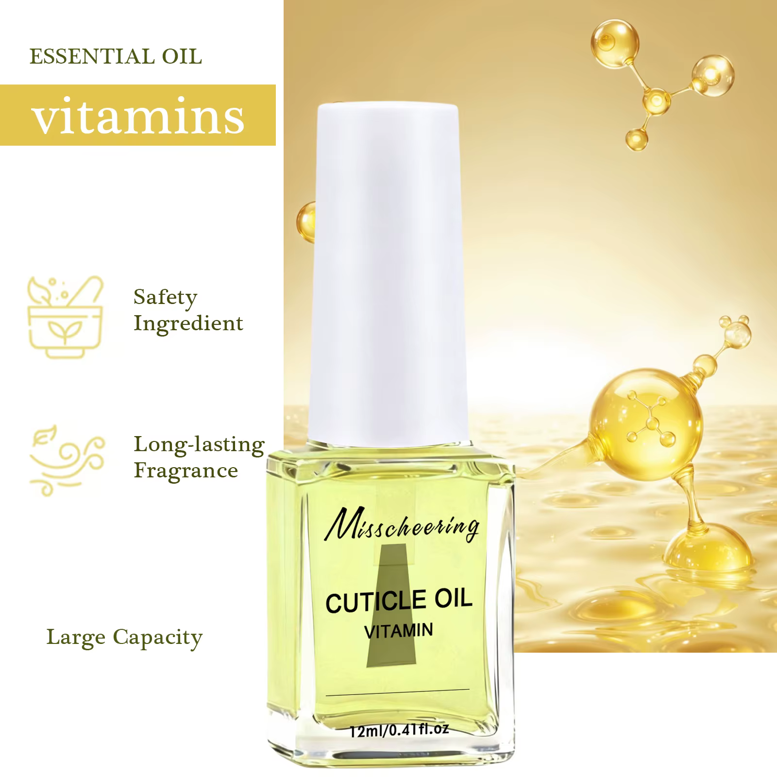 Huile nutritive pour la croissance des ongles