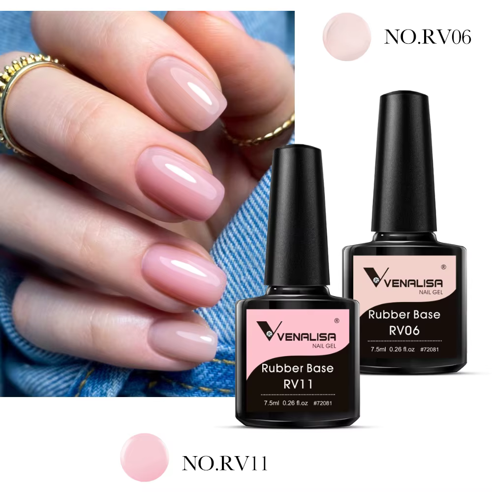 VENALISA couche de Base en caoutchouc couleur vernis à ongles Gel gelée Semi Transparent français