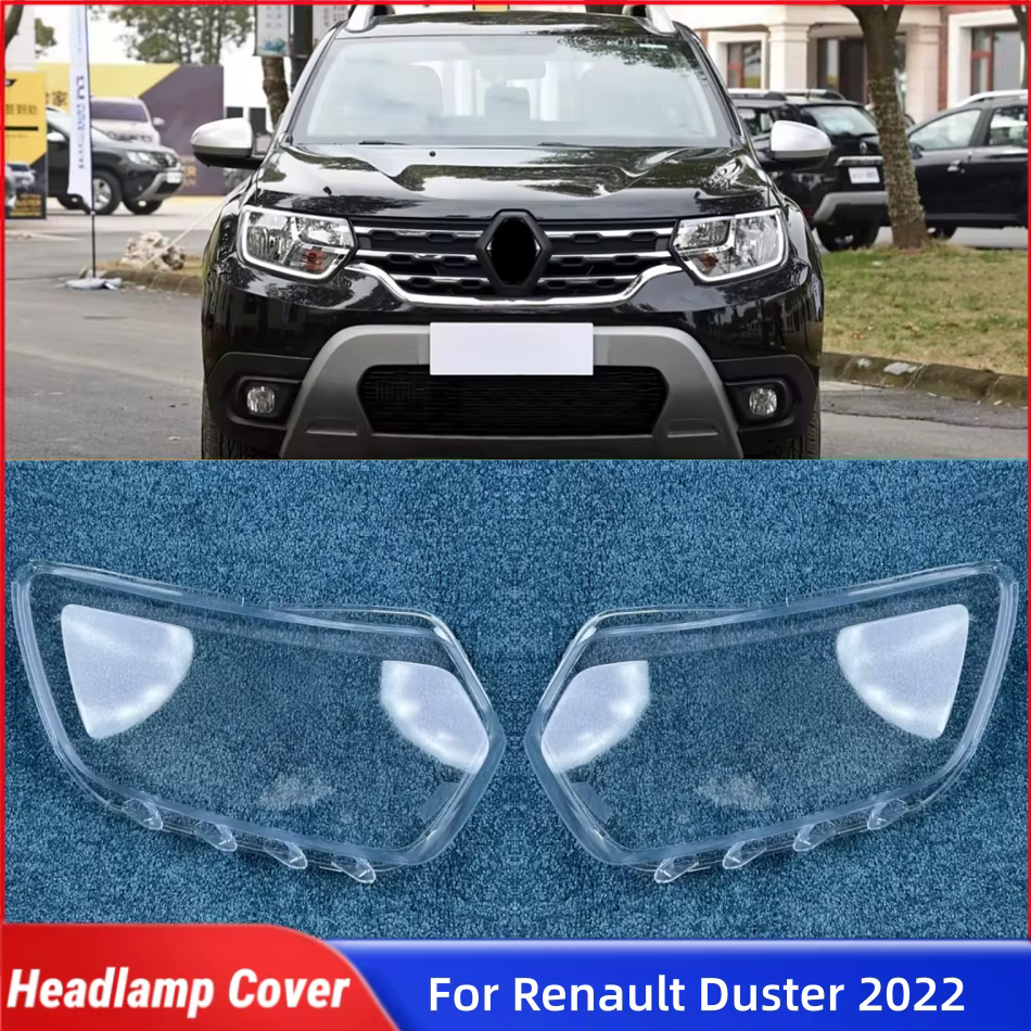 Pour Renault Duster 2022 accessoire voitures abat-jour phares lentille voiture avant phare lentille couverture lumières coque