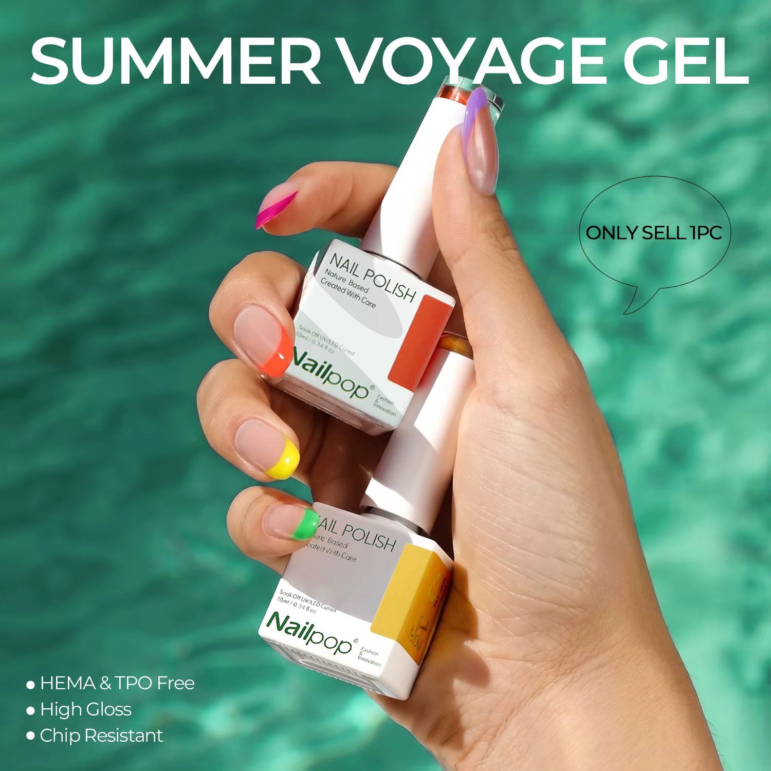 Nailpop – Gel Polish Été 20 Couleurs 10ml