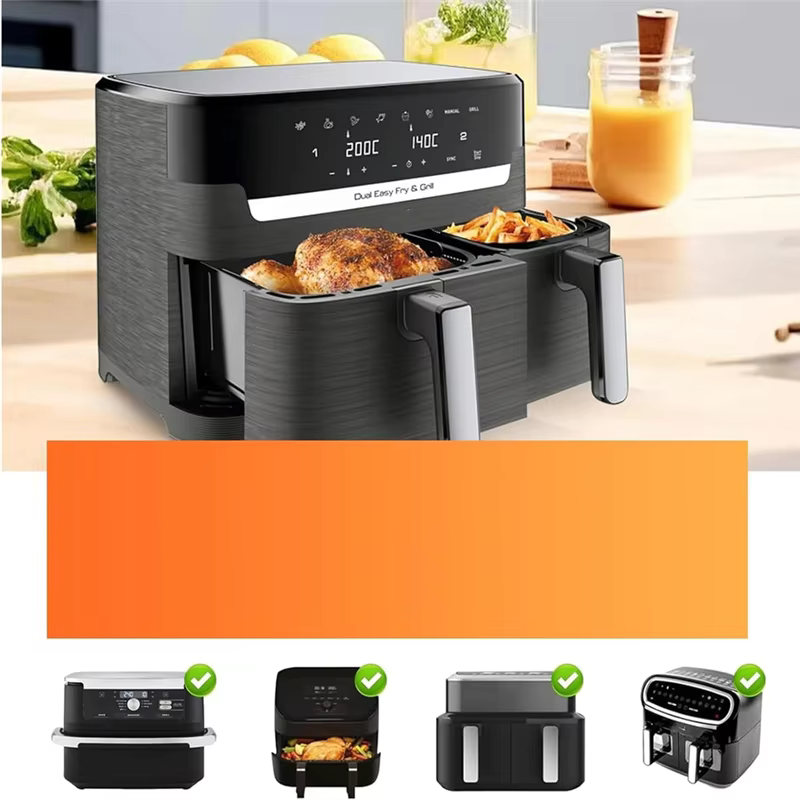 ABWM-Baketron support de friteuse à Air, grille de cuisson pour Tefal EY9018 5.2/3.1 L pour tour T17099 Salter EK5729 9L, accessoires de friteuse à air