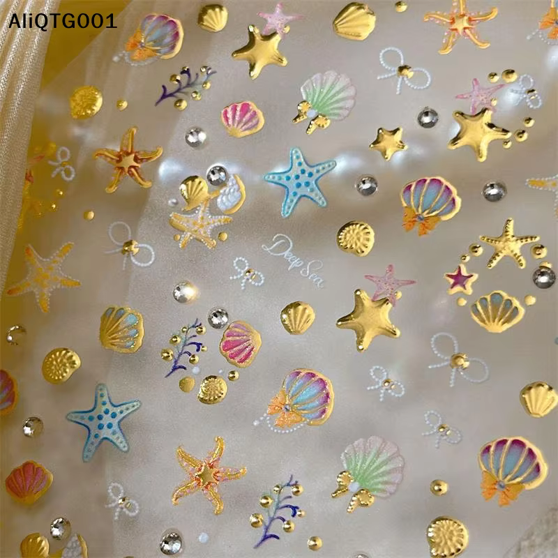 Autocollants 3D d'été pour ongles