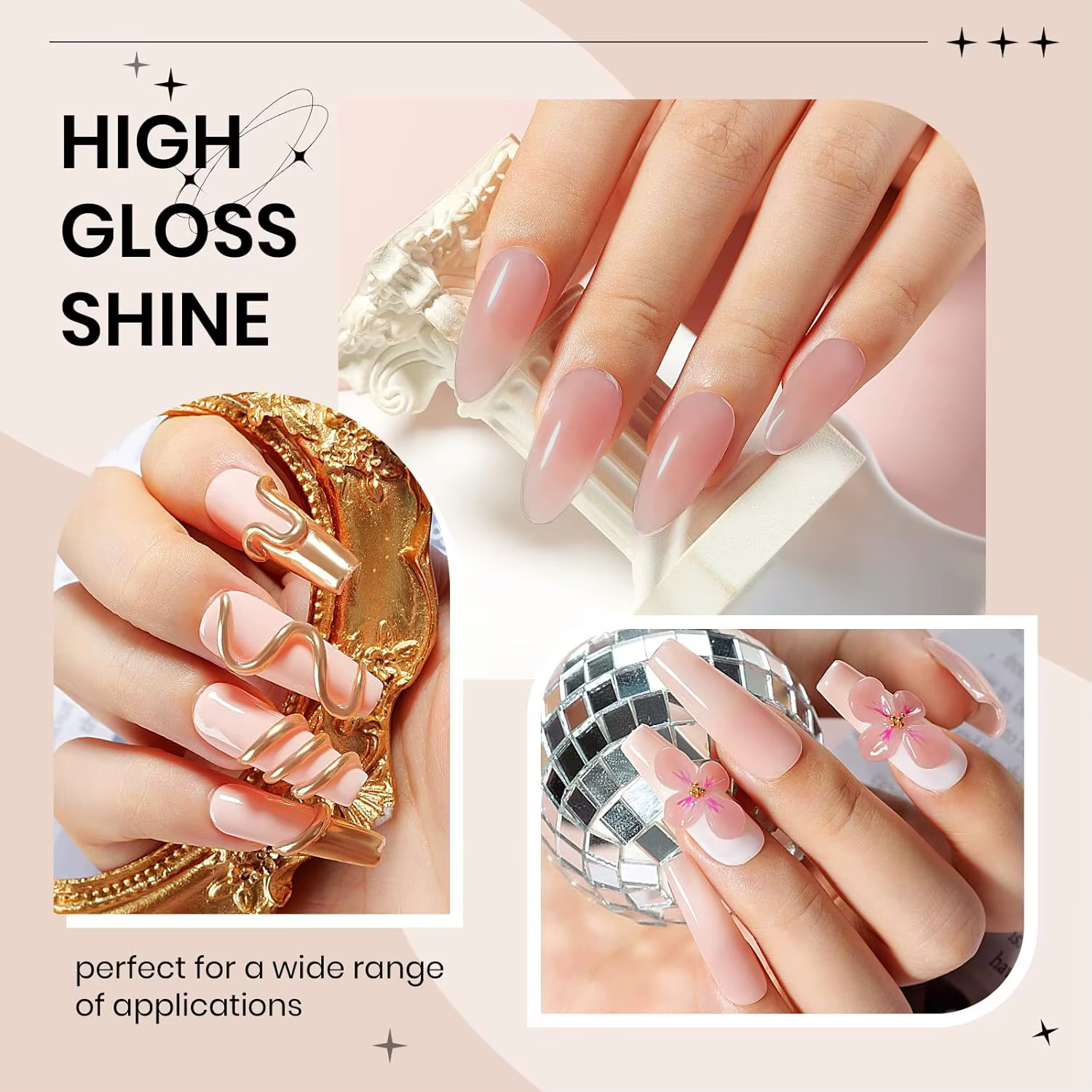 Gel de construction solide pour nail art 60ml