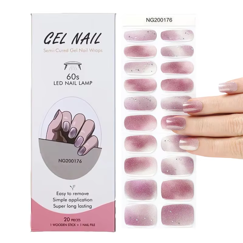 Enveloppes pour ongles semi-durcies