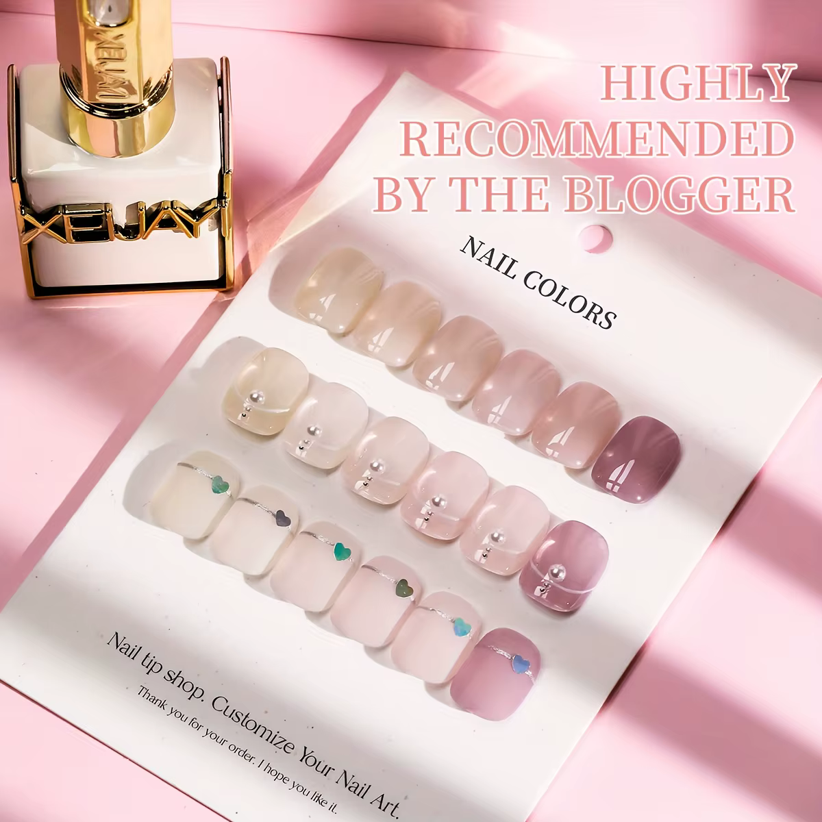 1/6 pièces pour créer une manucure subtile et chic - Vernis gel professionnel aux couleurs transparentes douces avec des détails délicats