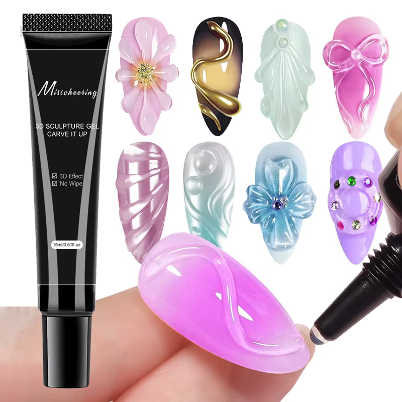 Gel 3D Transparent pour Nail Art