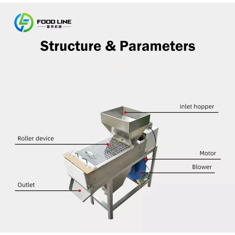 Machine commerciale d'épluchage d'arachide rôtie de grande capacité - Dissolvant de peau de noyau d'arachide
