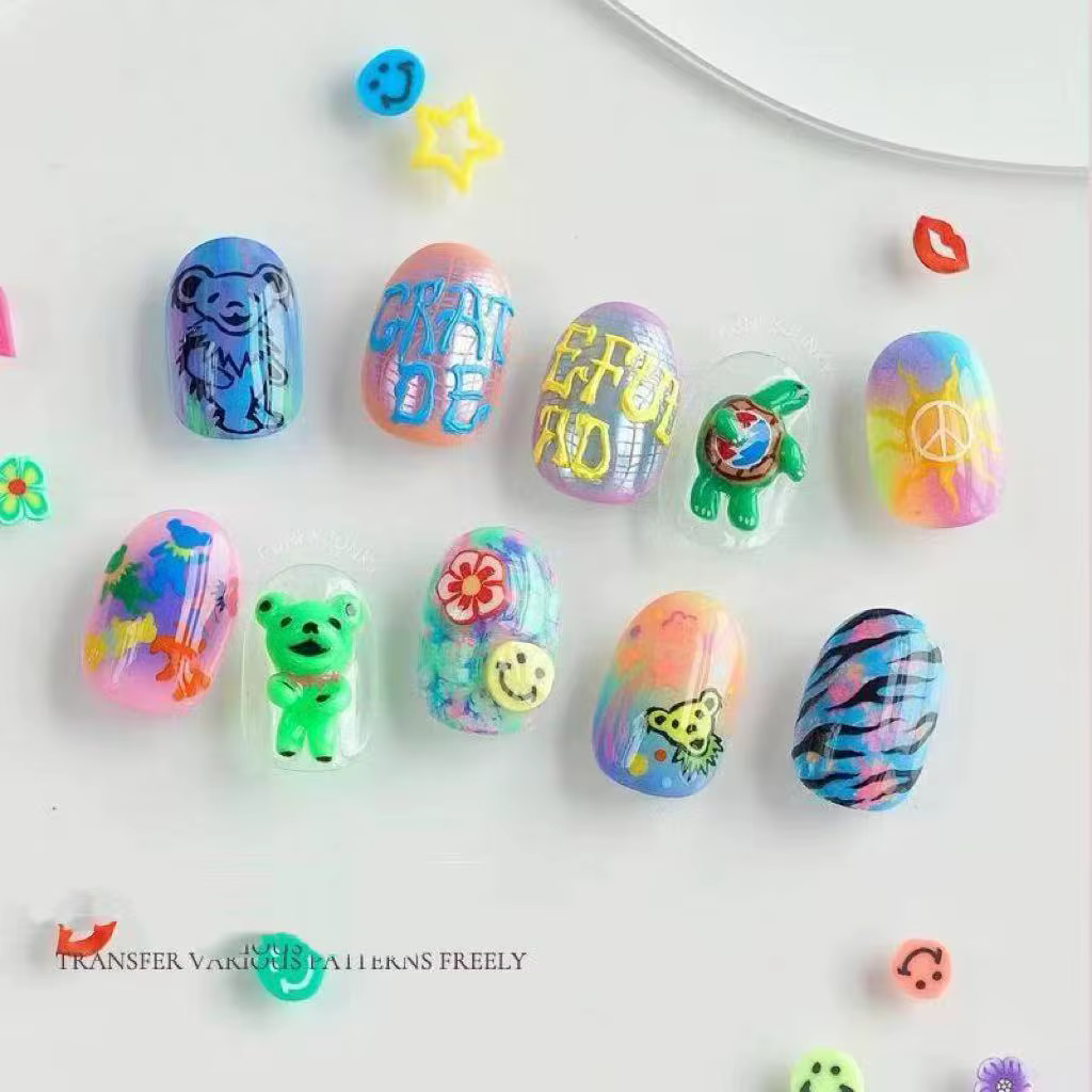 Vernis à ongles en gel solide fluorescent Y2K 12 couleurs